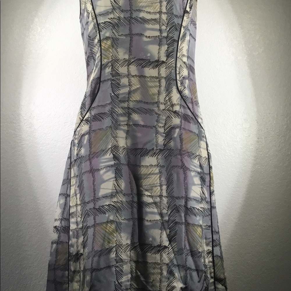 Biya by Johnny Was Peaky Blinders Shift Dress in Birmingham Shadow Plaid S NWT - Picture 2 of 7